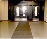Door mats located at an entrance
