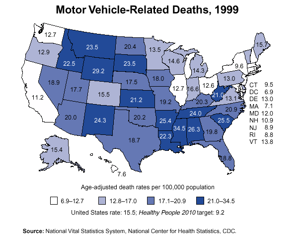 Motor Vehicle-Related Deaths